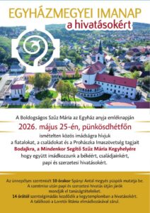 Egyházmegyei imanap a hivatásokért 2026 plakát